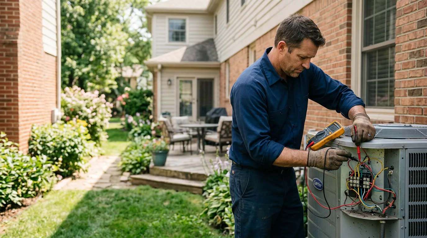 HVAC technician working near Scotch Plains, NJ